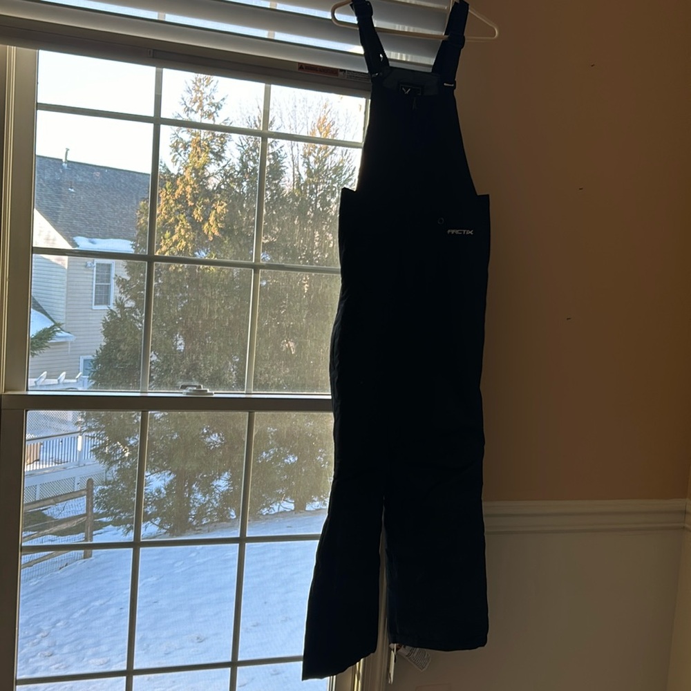 Snowpants by arctix- black bib style- excellent condition- size kids large